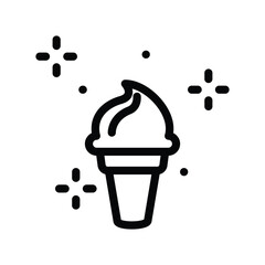 Ice cream icon design template