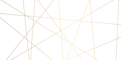 Obraz premium Elegant background material drawn with random straight lines. Luxury banner presentation gold line background, gold lines pattern vector. Geometric premium golden random chaotic line, 