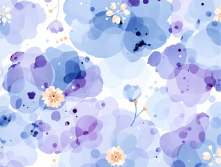 Seamless background with flowers