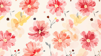 Seamless background with flowers