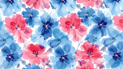Abstract floral art background vector. Botanical watercolor hand painted pastel color flowers with white line art