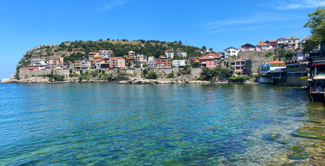 Obraz premium A view from Turkey's resort town of Amasra