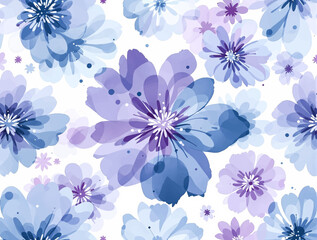Blue floral background
