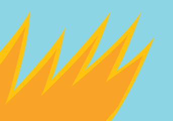 Futuristic Gradient Spike Wave Background with Curved Abstract Lines and Space for Text