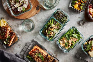 Colorful Healthy Meal Prep

