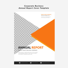 Corporate business annual report cover template