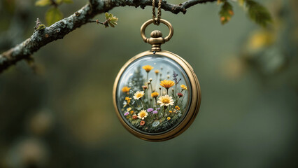 Pocket Watch Garden: Unique herbarium art for timeless decor