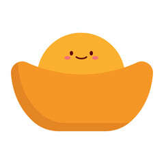 Flat Fortune Cookie Chinese Icon