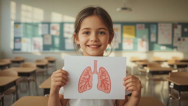 Child Promoting Lung Health Awareness