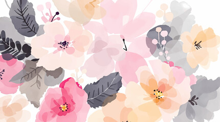 Floral background with flowers