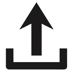 Fototapeta premium black arrow isolated on white