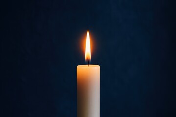 Fototapeta premium Sacred Candlelight Prayer Meditation Spiritual Illumination Dark Background Peaceful Worship