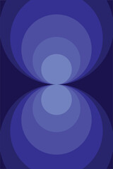 Hypnotic Blue Tunnel abstract geometric design with reflected circles, creating a sense of infinite depth use as a wallpaper or poster design