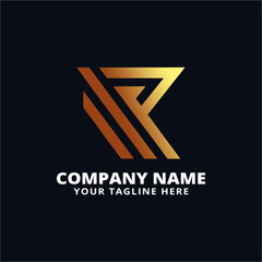 Fototapeta premium abstract logo letter R