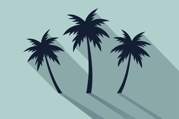 Fototapeta premium palm tree silhouette