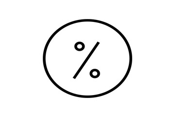 The symbol consists of two small filled circles—one at the top left and another at the bottom right—connected by a diagonal line.