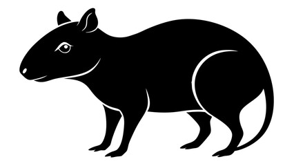 Obraz premium Agouti forest rodent vector artwork for wildlife projects