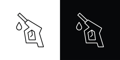 Fuel icon. Editable stroke line icons