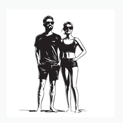 men and women with sunglasses