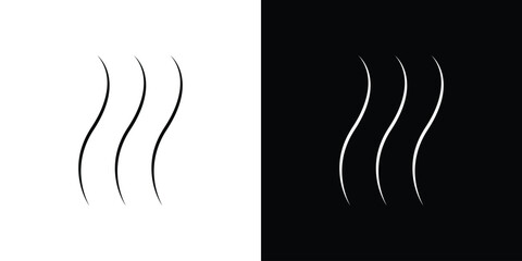 Heat icon. Editable stroke line icons