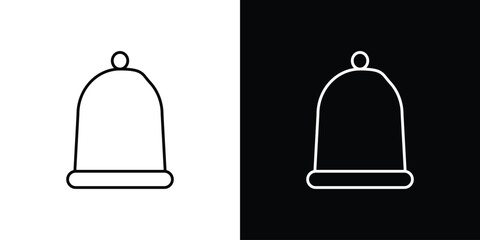 Notification icon. Editable stroke line icons