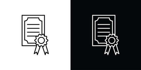 Patented icon. Editable stroke line icons