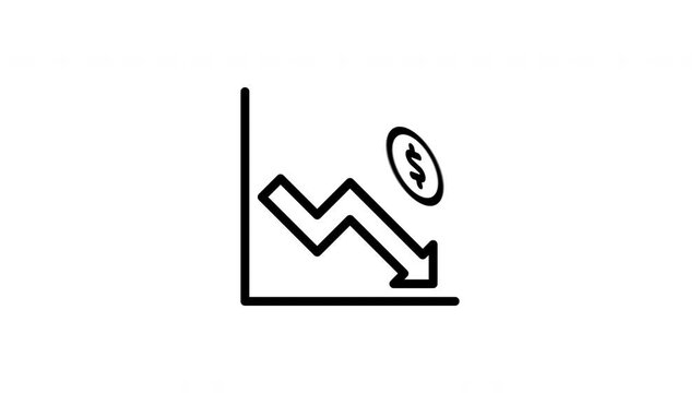 arrow down animated icon