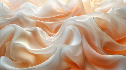 Obraz premium Minimal abstract background with softly layered peach and beige tones, featuring smooth gradients and gentle light transitions for modern design applications