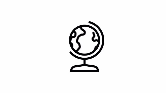 globe animated icon