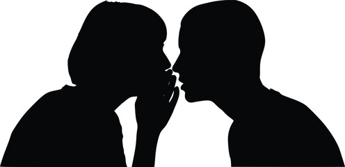 Intimate Whisper Silhouette - Secret Sharing