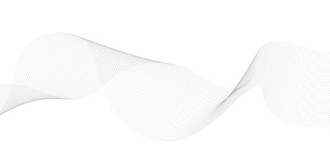Abstract wave element for design. Digital frequency track equalizer. Stylized line art background. Vector illustration. Wave with lines created using blend tool. 