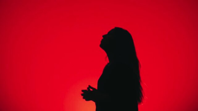 Singing hymn to god on christian religious events