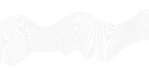Abstract wave element for design. Digital frequency track equalizer. Stylized line art background. Vector illustration. Wave with lines created using blend tool.
