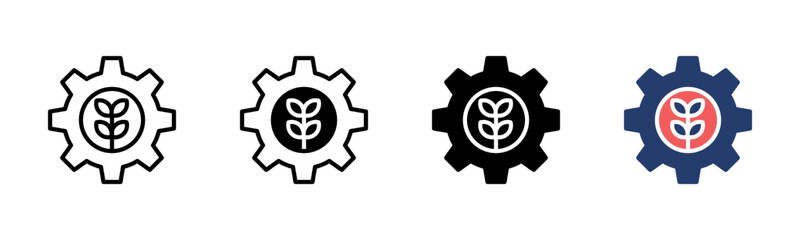 Green Tech icon sheet multiple style collection