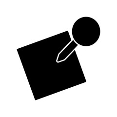 Pushpin icon design template SVG