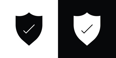 Insured icon illustrations filled outline style. EPS10