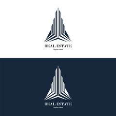 Modern Skyscraper Building Logo Template © Sanjida