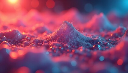 Spectacular desktop background or bright graphic resource for bold projects: color, light, neon digital fantasy with multi-valued interpretation, macro or micro worlds, reality or surrealism