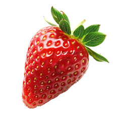 Close-up of a single, vibrant red strawberry (63)