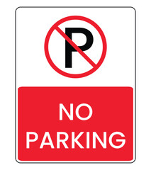 No Parking Sign Regulatory Traffic Sign for Parking Restrictions