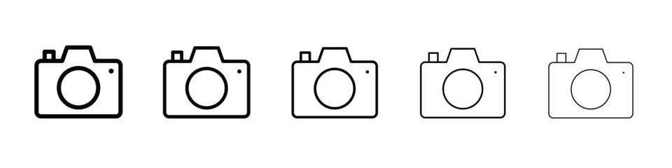 Camera icon. Thin line icons collection for web ui.