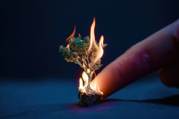 hand with tree