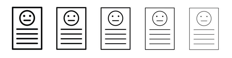 Complaint icon. Thin line icons collection for web ui.