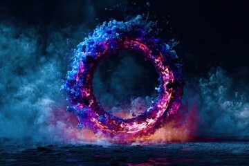 explosion of water