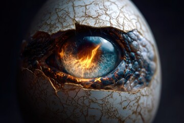 eye of wild animal