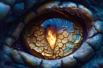 eye of wild animal