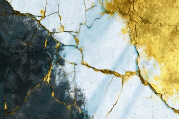 old cracked wall