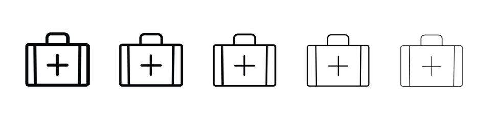First aid icon. Thin line icons collection for web ui.