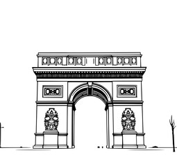 Fototapeta premium arc de triomphe paris