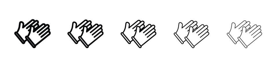 Glove icon. Thin line icons collection for web ui.